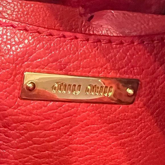 MIU MIU Denim And Leather Tote And Crossbody Bag - Picture 12 of 15